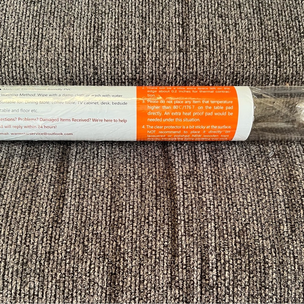 2-Table Cover Protector - Clear - Picture 2 of 3
